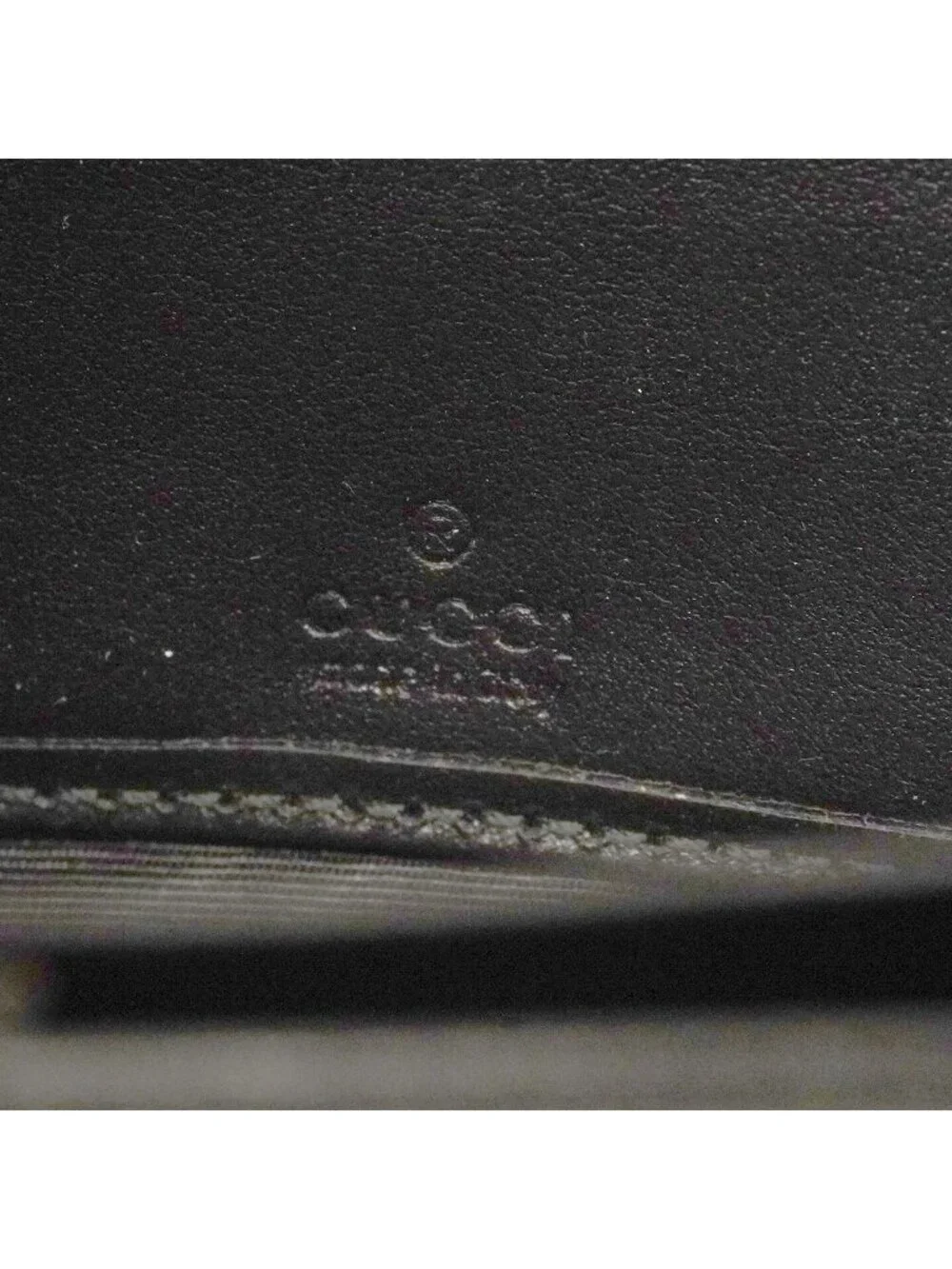 Gucci Wallet Blade Leather Black Silver